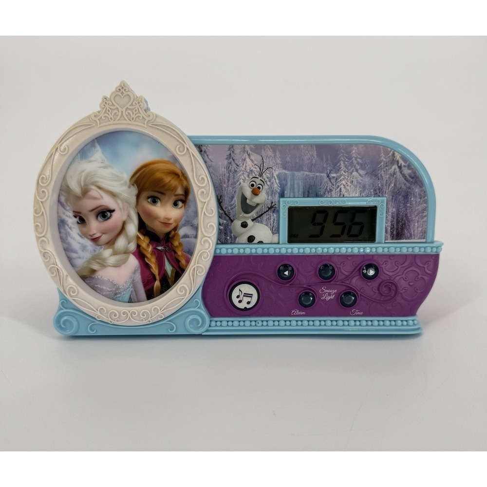 Disney Frozen Musical Alarm‎ Clock Kids Anna Elsa Olaf Let It Go Tested Working